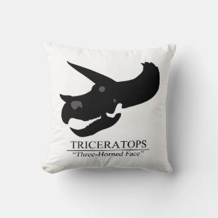 Cojín Decorativo Triceratops Skull