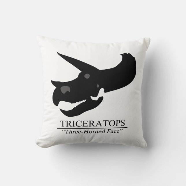 Cojín Decorativo Triceratops Skull (Anverso)