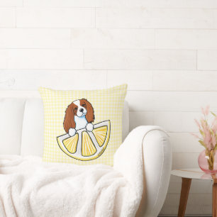 Cojín decorativo Tricolor Cavalier Lemon Gingham