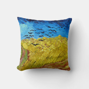 Cojín Decorativo Trigal con cuervos, Van Gogh