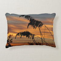 Trigo césped ornamental amanecer Pillow