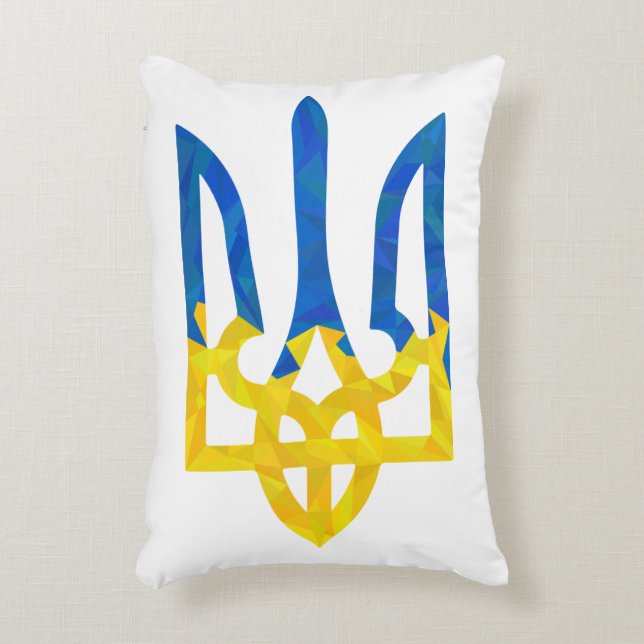 Cojín Decorativo Trimestre ucraniano poligonal bajo (Frente (Vertical))