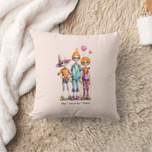 Cojín Decorativo Trio Adorable Pastel Zombie - Halloween lindo (3)