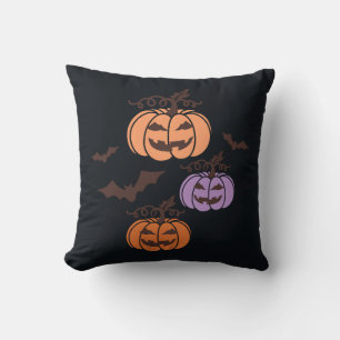 Cojín Decorativo Trio de calabazas trio Halloween Jack-o’Lantern