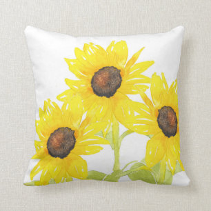 Cojín Decorativo 'Trío de girasoles'