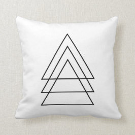 Cojín Decorativo Trío mínimo de triángulos