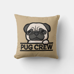 Cojín Decorativo TRIPA DE PUG – Regalo divertido y lindo para amant