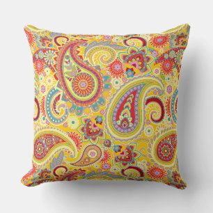 Cojín Decorativo Trippy Hippy Retro Paisley