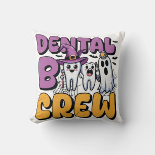 Cojín Decorativo Tripulación de Boo Dental Halloween Dentista Fanta