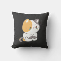 Triste Gato En Una Camiseta De Emoji De Gato Trist