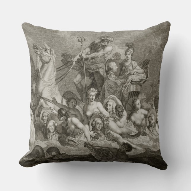 Cojín Decorativo Triumph de Britannia, c.1765 (grabado) (Anverso)
