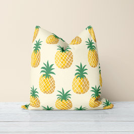 Cojín Decorativo Tropic Gold Piña Tonos Amarillos