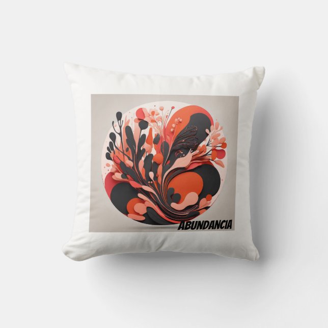 Cojín Decorativo Tropical Abundancia (Anverso)