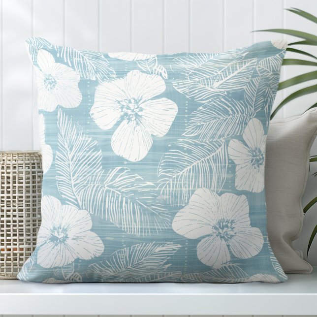 Cojín decorativo tropical Aqua Blue (Subido por el creador)