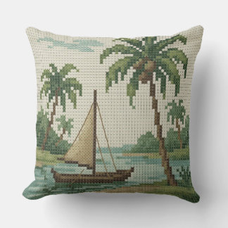 Cojín Decorativo Tropical Beach Christmas Throw Pillow