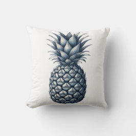 Cojín Decorativo Tropical Blue Pineapple Botanical