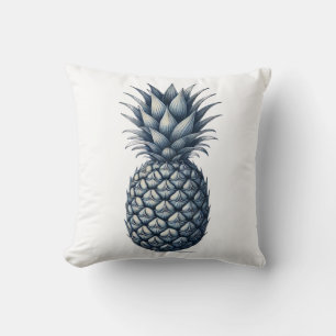 Cojín Decorativo Tropical Blue Pineapple Botanical