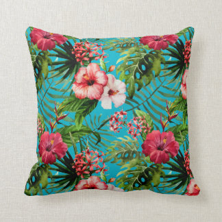 Cojín decorativo tropical de Flamigos y de las