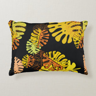Cojín Decorativo Tropical de verano con patrón de hojas exóticas