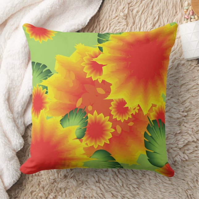 Cojín Decorativo Tropical Floral Style (Manta)