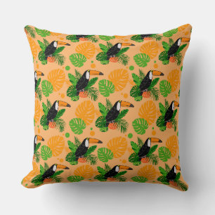 Cojín Decorativo Trópico Toucan Bird Seamless Pattern