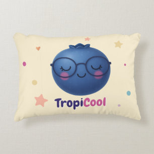 Cojín Decorativo TropiCool Arándano – Fruta Kawaii
