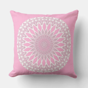 Cojín Decorativo Trópicos rosas rosas Mandala
