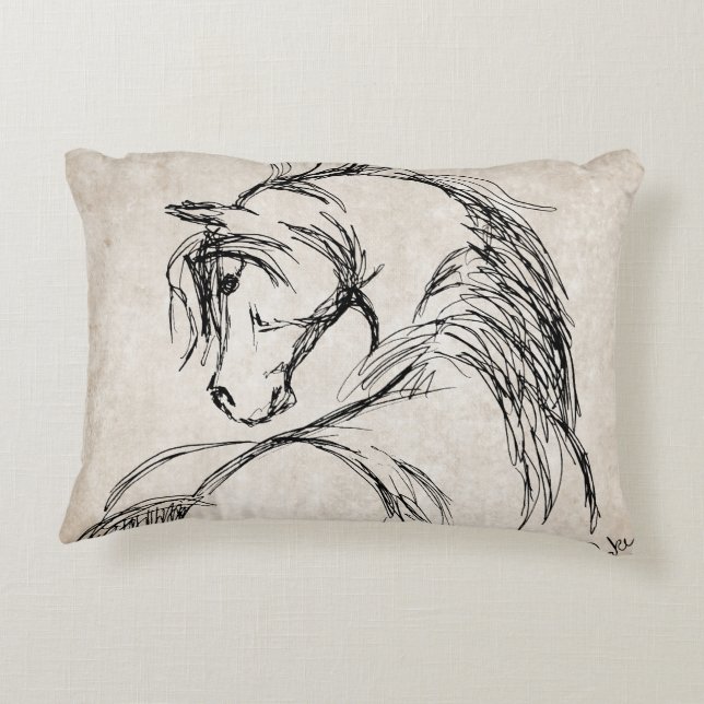 Cojín Decorativo Trotting Horse Holiday Navidades (Reverso)