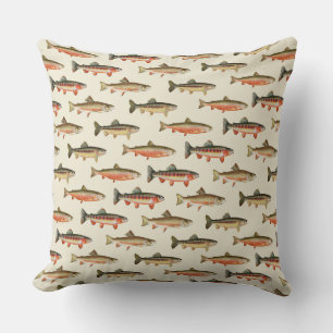 Cojín Decorativo Trout Galore Cream 20 x 20