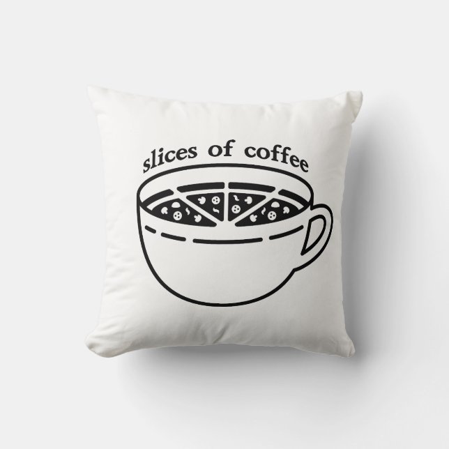 Cojín Decorativo Trozos de café (Anverso)