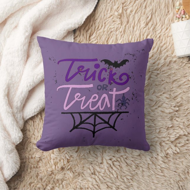 Cojín Decorativo truco o tratamiento (Manta)