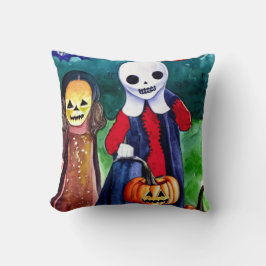 Cojín Decorativo Truco o tratamientos de Halloween
