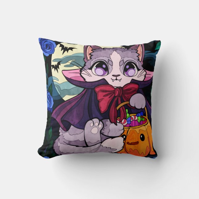 Cojín Decorativo Truco o trato (Anverso)