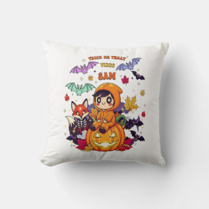 Cojín Decorativo Truco o trato Halloween lindo