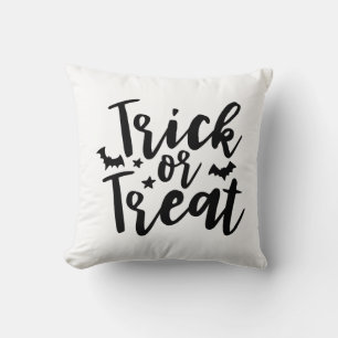 Cojín Decorativo Truco o trato murciélagos de Halloween