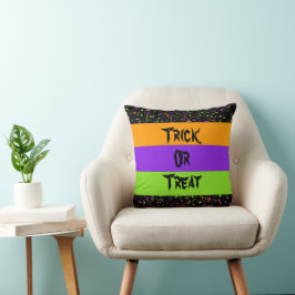 Cojín Decorativo Truco o trato / Nivel / puntos /