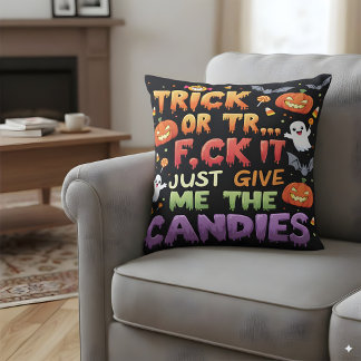 Cojín Decorativo Truco o truco de Halloween