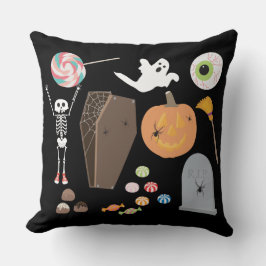 Cojín Decorativo Truco o truco de Halloween
