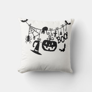 Cojín Decorativo Truco para botar o tratar batas de Halloween, cala