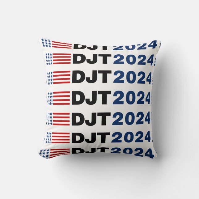 Cojín Decorativo Trump 2024 DJT (Anverso)