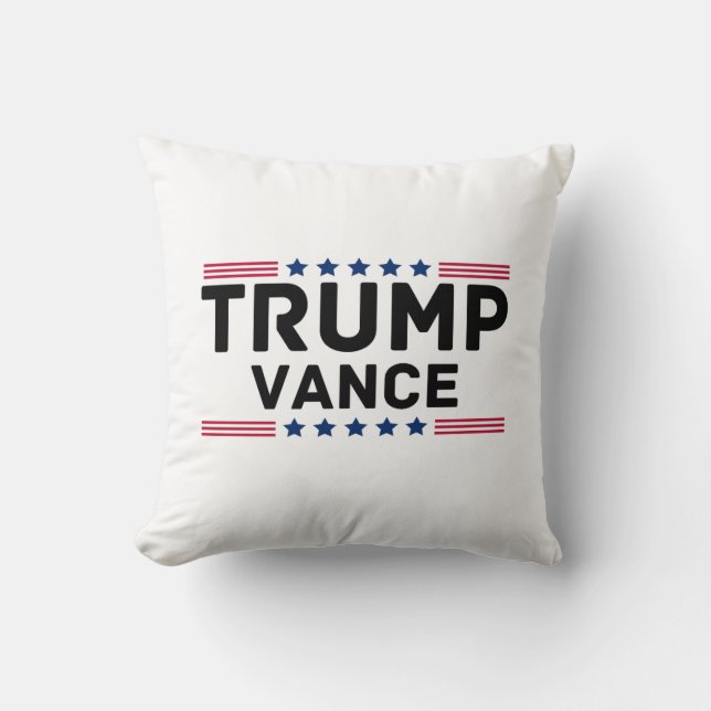 Cojín Decorativo Trump apoya regalo electoral de Trump en 2024 (Anverso)