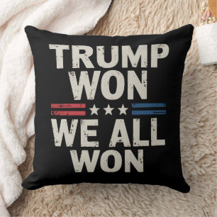 Cojín Decorativo Trump Ganó Todos Ganamos Presidente 47 EE. UU.