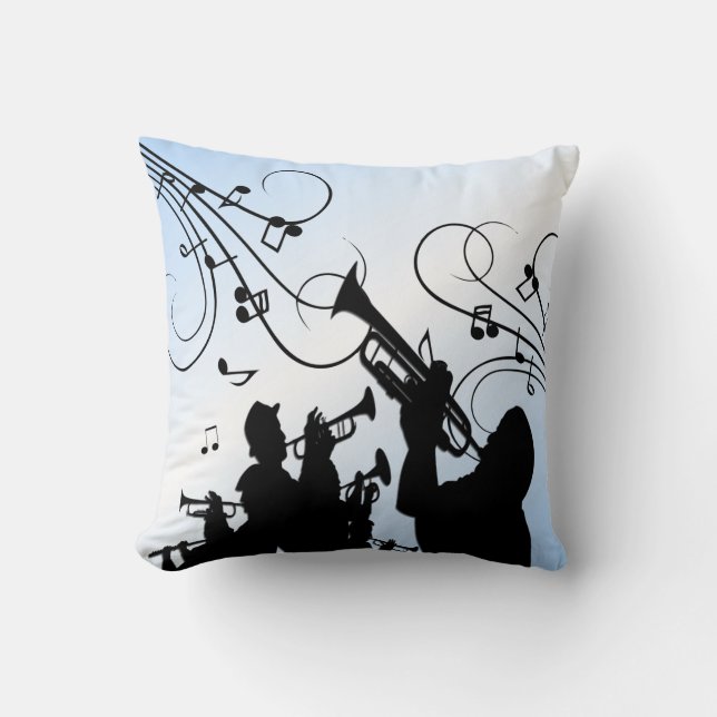 Cojín Decorativo Trump Section Blue Music (Anverso)