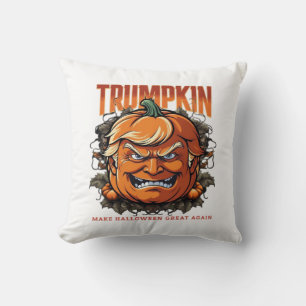 Cojín Decorativo Trumpkin de Halloween vuelve a hacer grande a Hall