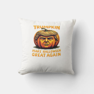 Cojín Decorativo Trumpkin de Halloween vuelve a hacer grande a Hall
