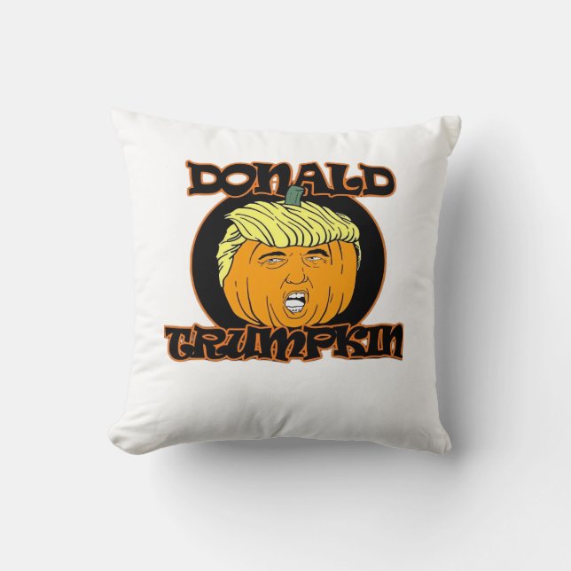 Cojín Decorativo Trumpkin disfraz de Donald Halloween (Anverso)