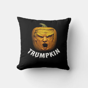 Cojín Decorativo Trumpkin - Funny Donald Pumpkin Halloween