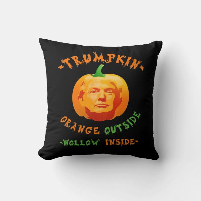 Cojín Decorativo Trumpkin Funny Halloween Classic (Anverso)