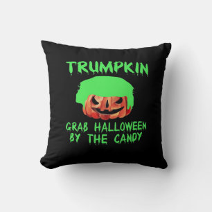Cojín Decorativo Trumpkin Hace Que Halloween Sea Grande De Nuevo Ag