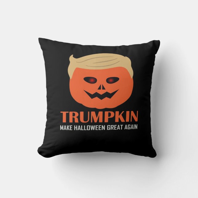 Cojín Decorativo Trumpkin hace que Halloween sea grande de nuevo di (Anverso)